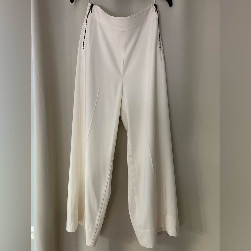 a loves a white side zip pants